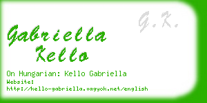 gabriella kello business card